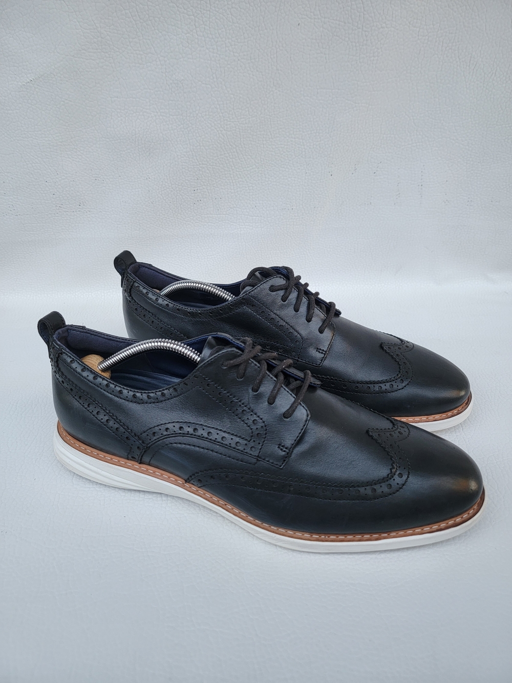COLE HAAN GRANDEVOLUTION BLACK LEATHER  SOLE OXFORDS MEN'S SIZE US 13MThe shoes